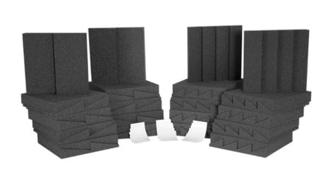 Auralex D36CHA/CHA Roominators Acoustic Panel Kit For Small Project Studios In Charcoal Gray/ Charcoal Gray