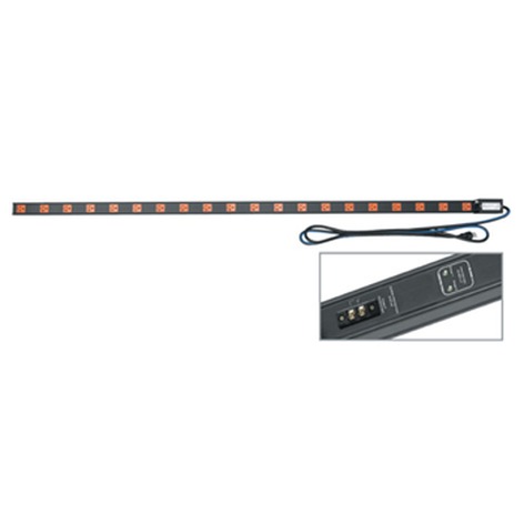 Middle Atlantic PDT-2020C-RN 20A Thin Power Strip With 20 Outlets And 2-Stage Surge