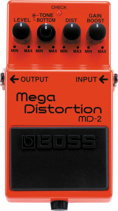 Boss MD-2 Mega Distortion Pedal For Electric Guitar