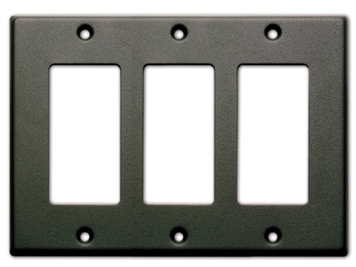 RDL CP-3B Triple Cover Plate - Black