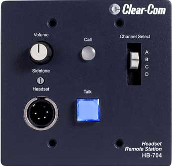 Clear-Com HB-704 Intercom Headset Station, 4 Channel HB-704