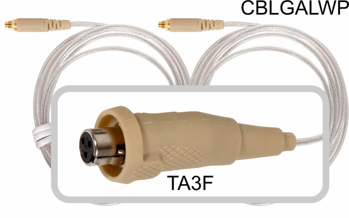 Galaxy Audio CBLGALWP Waterproof Replacement Cable, Galaxy TA3F Connector