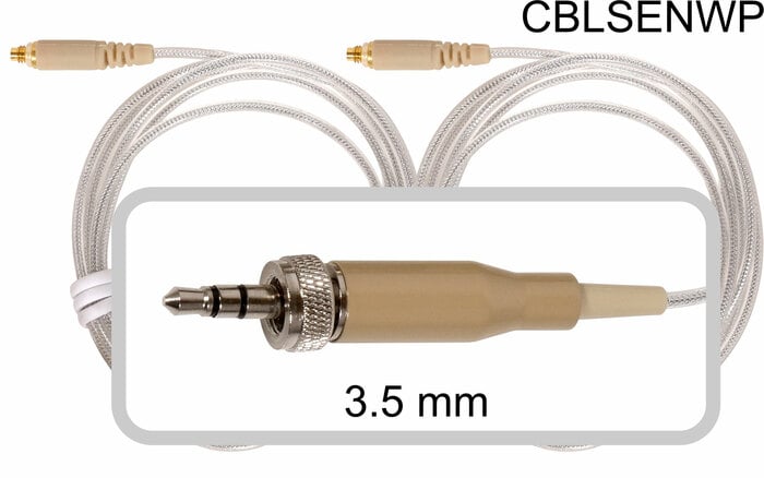 Galaxy Audio CBLSENWP Waterproof Replacement Cable, Sennheiser Locking 1/8"