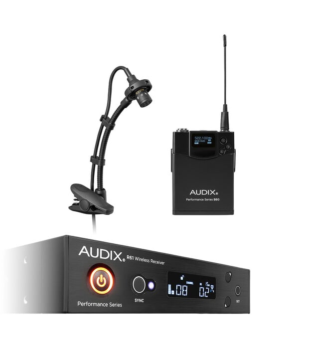 Audix AP61SAX 60 Series Single-Channel Wireless Clip-on Instrument Mic Sys
