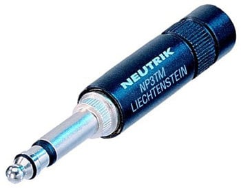 Neutrik NP3TM-B 1/4" Mil plug/black NP3TM-B