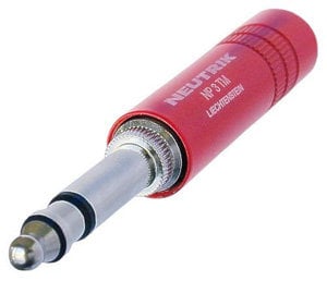 Neutrik NP3TM-R 1/4" Mil plug/Red NP3TM-R