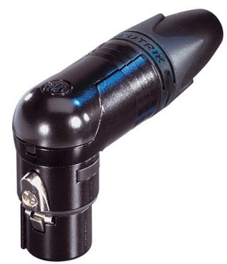 Neutrik NC5FRX-B XLR 5p XLR Right Angle,Gold/Bk NC5FRX-B