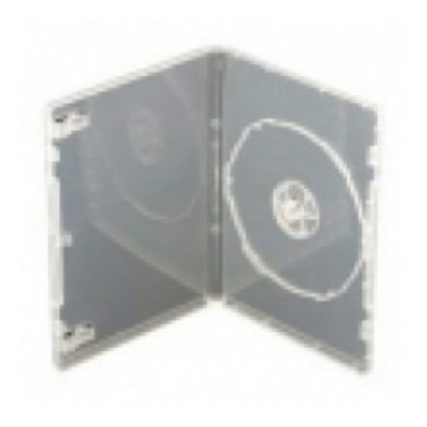 American Recordable Media 13-DVDBOXBLUSC Case, DVD/BluRay, Clear, Single