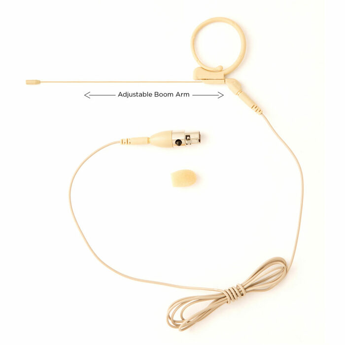 Audix HT7BG3P Omnidirectional Headset Mic With TA3F Connector, Beige