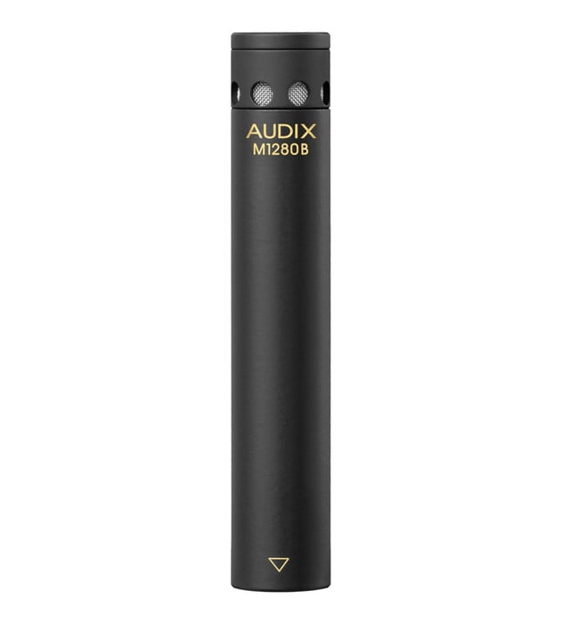 Audix M1280BO Miniature Omnidirectional Condenser Mic With Extended Frequency Response, Black
