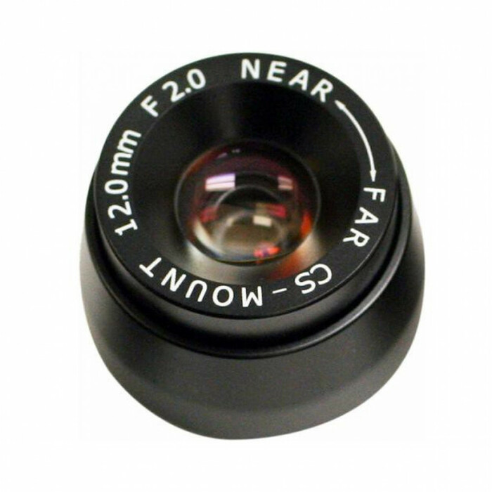 Marshall Electronics V-4412.0-2.0-HR 12mm F2.0 High Resolution Miniature Lens, M12 Mount