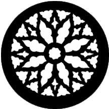 Rosco 77145 Steel Gobo, Rose Window 2