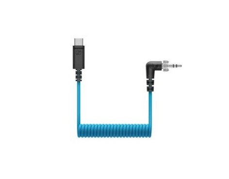 Sennheiser CL-35-USB-C Locking 3.5mm TRS To USB-C Coiled Cable
