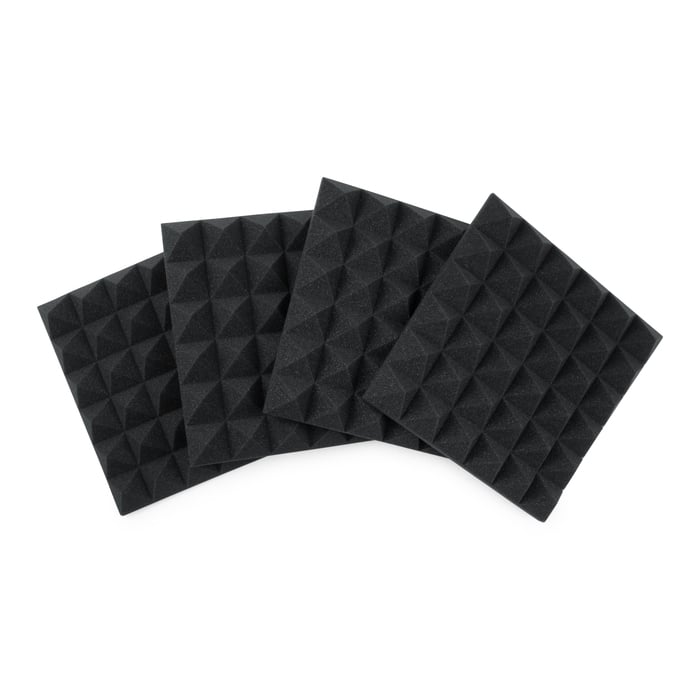 Gator GFWACPNL1212P-4PK Four Pack Of 2”-Thick Acoustic Foam Pyramid Panels 12”x12”