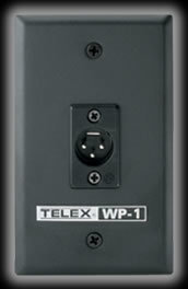 Telex WP1-96136-000 Wall Plaque,1ch, 3pin XLR