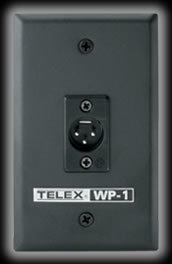 RTS WP1-96136-000 Wall Plaque,1ch, 3pin XLR