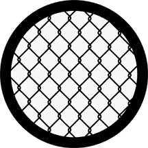 Rosco 78258 Steel Gobo, Chain Link