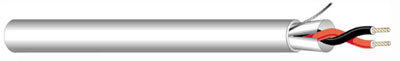 West Penn 25290B-500 Wire 2c 22g Foil Shld/Plen 500 25290B-500