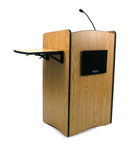 AmpliVox SS3230 Multimedia Computer Lectern with Microphone SS3230
