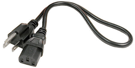 Hosa PWC-143 Power Cord, IEC C13 to NEMA 5-15P, 3ft PWC143