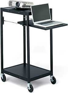 Bretford Manufacturing ECILS2-BK Multimedia Cart, 24" X 18" X 42"