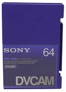 Sony PDV64N DVCAM For HDV Tape, W/O Chip 64 Mins (Pro)