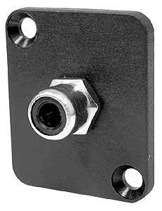 Ace Backstage Co. C25105 Connector, RCA Isolated Solder Type, Black Insulator, Panel Mount C25105