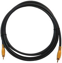 Kramer C-RVM/RVM-50 Molded RCA (Male-Male) Coax Cable (50')