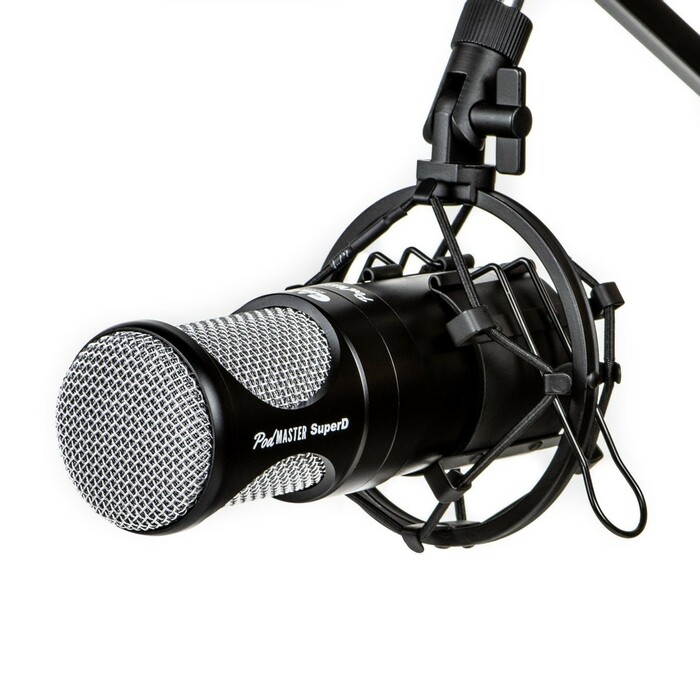 CAD Audio SUPERD PodMaster SuperD Dynamic Microphone W/ Desktop Boom Stand