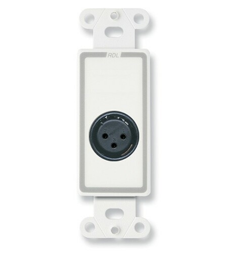 RDL DXLR3F XLR 3-pin Female Jack On Decora Wall Plate, Terminal Block, Custom Labeled