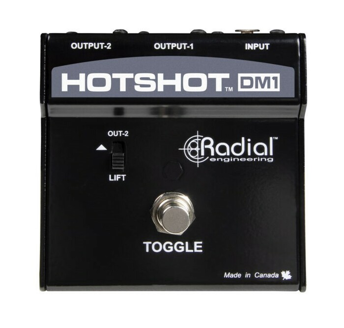 Radial Engineering HotShot DM1 Momentary Footswitch-Channel Toggles Dynamic Mic From PA To Intercom