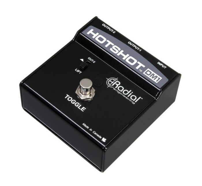 Radial Engineering HotShot DM1 Momentary Footswitch-Channel Toggles Dynamic Mic From PA To Intercom