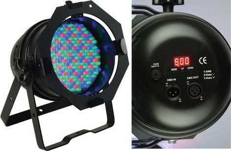 ADJ 64B LED Pro PAR64 LED Pro Fixture in Black 64B-LED-PRO