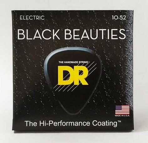 DR Strings BKE-10/52 Medium-To-Heavy Black Beauties K3 Coated Electric Guitar Strings