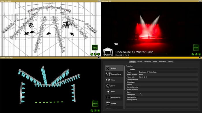 Capture Visualization Capture Quartet Lighting Design Software With 4 DMX Universes [Download]