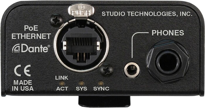Studio Technologies MODEL-362A Dante Intercom Beltpack, Listen-only