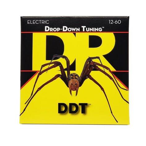 DR Strings DDT12 Drop-Down Tuning Electric Guitar Strings, Extra Heavy 12-60