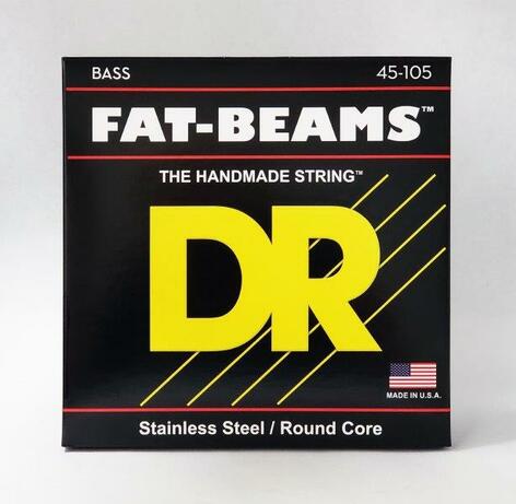 DR Strings FB-45 Stainless Steel Bass Strings, Medium 45-105