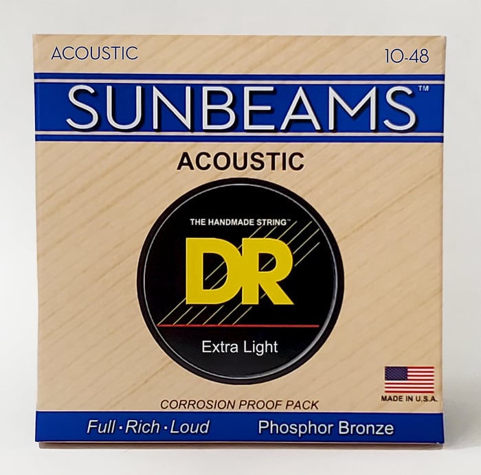 DR Strings RCA-10 Light Sunbeam Phosphor Bronze Acoustic Guitar Strings