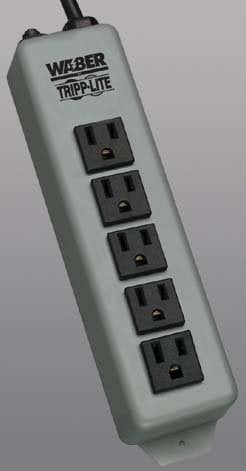 Tripp Lite 602 5-Outlet Industrial Power Strip With 6' Cord