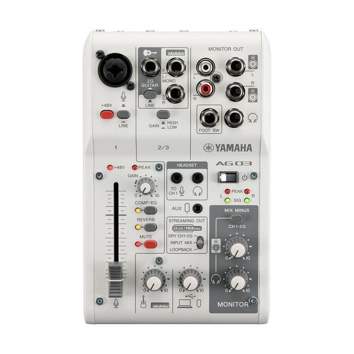 Yamaha AG03 Mk2 3-Channel Mixer/USB Interface For IOS/Mac/PC