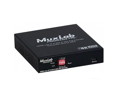 MuxLab MUX-500763-TX [Restock Item] HDMI Over IP H.264/H.265 PoE Transmitter, 4K/30