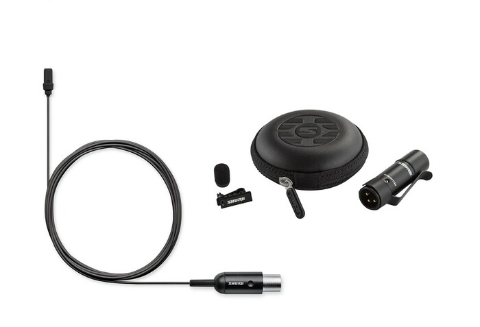 Shure UL4/C-XLR-A Cardioid Subminiature Lapel Microphone With XLR Preamp