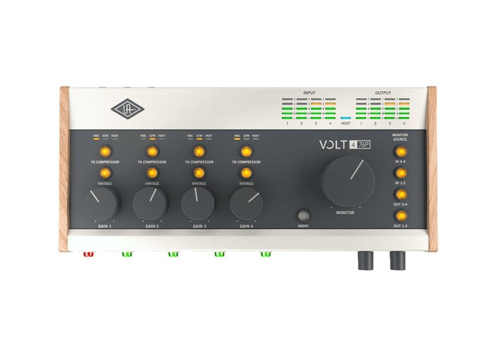 Universal Audio VOLT 476P USB 2.0 Audio Interface With 76 Compressor, 4-in/4out