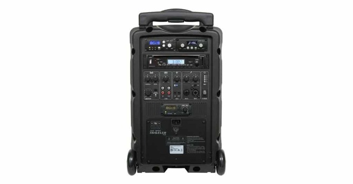 Galaxy Audio Traveler 8 TVHH 8" Portable PA System With TV5-REC Single Channel Receiver And Wireless Handheld Microphone
