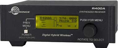 Lectrosonics R400A Digital Hybrid Wireless Diversity Receiver