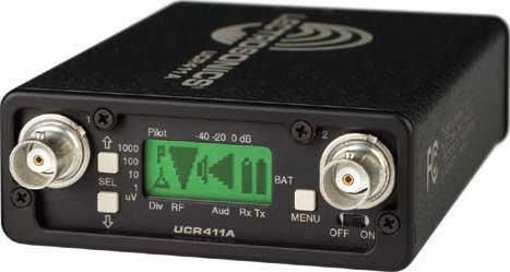 Lectrosonics UCR411A Compact Wireless Microphone Receiver with LCD, Digital Hybrid Wireless, Tracking Front-End UCR411A