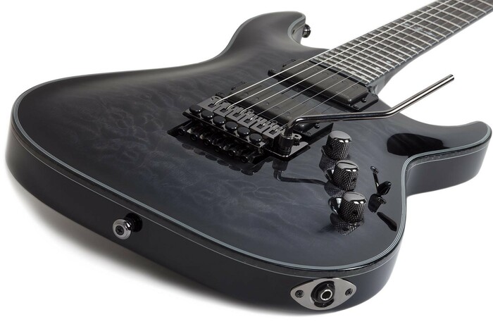 Schecter HELLRAISER-HH-C1-FR Hellraiser Hybrid C-1 FR Trans Black Burst Electric Guitar With Floyd Rose Bridge