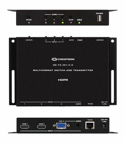 Crestron HD-MD-4K-400 Kit Scaling Auto-Switcher And DM Lite® Extender Over CATx Cable
