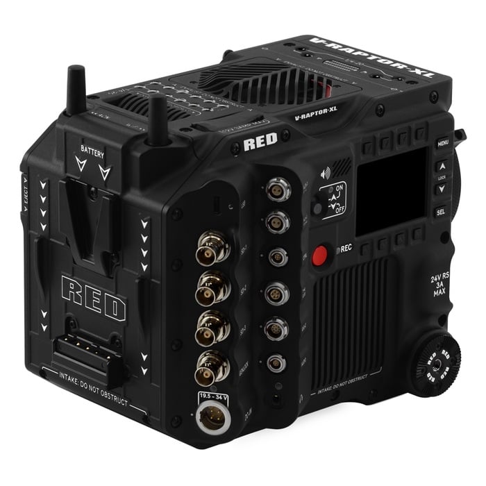 RED Digital Cinema V-RAPTOR XL 8K S35 (V-Lock) 8K Super 35mm Format Camera For Large-Scale Productions, V-Lock